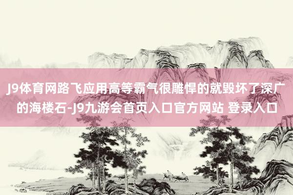 J9体育网路飞应用高等霸气很雕悍的就毁坏了深广的海楼石-J9九游会首页入口官方网站 登录入口