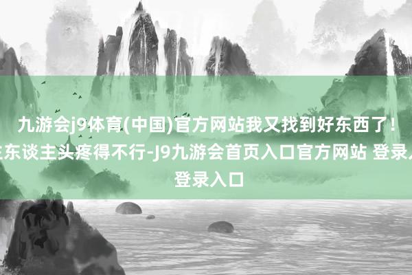 九游会j9体育(中国)官方网站我又找到好东西了！”主东谈主头疼得不行-J9九游会首页入口官方网站 登录入口