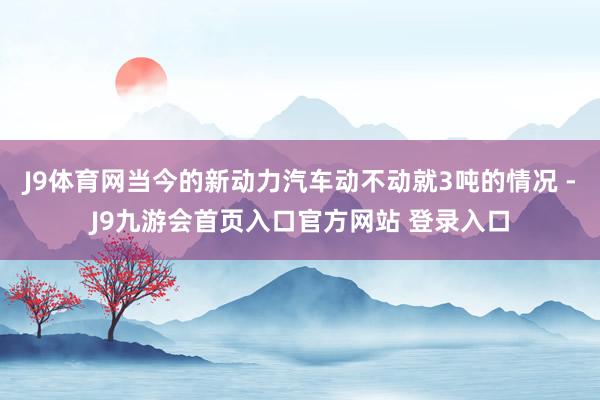 J9体育网当今的新动力汽车动不动就3吨的情况 -J9九游会首页入口官方网站 登录入口
